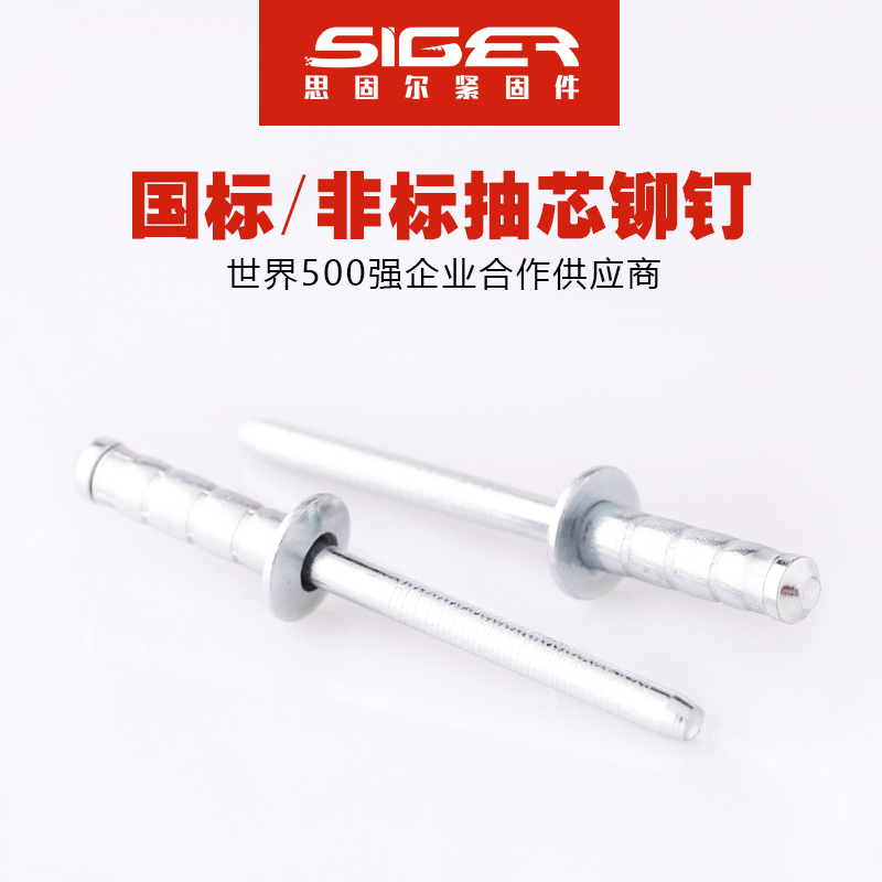 多鼓圓頭全鐵抽芯鉚釘