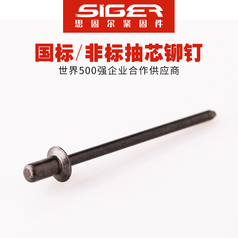 封閉沉頭鐵全黑抽芯鉚釘